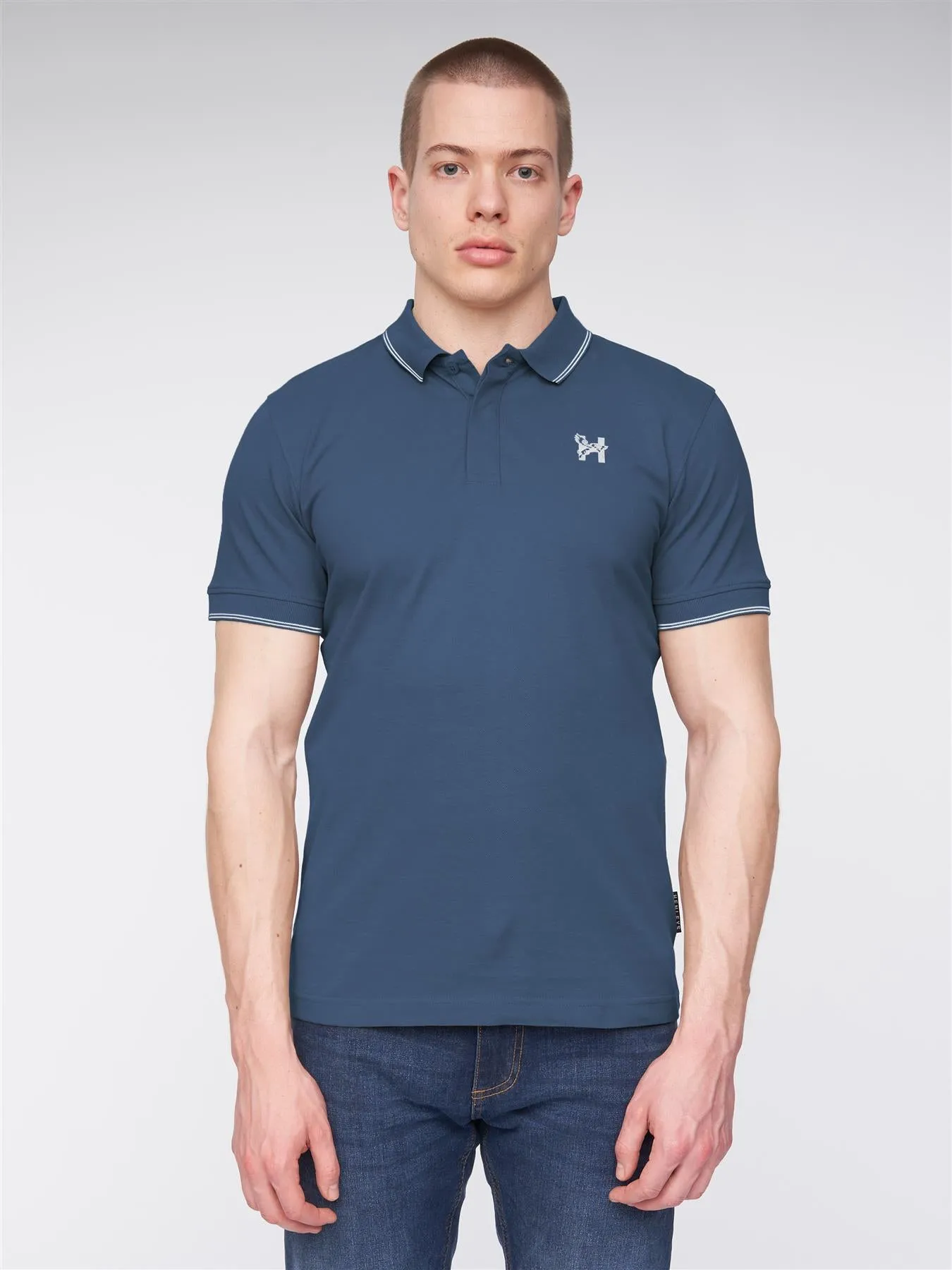Moorehen Polo Deep Blue sold by Henleys