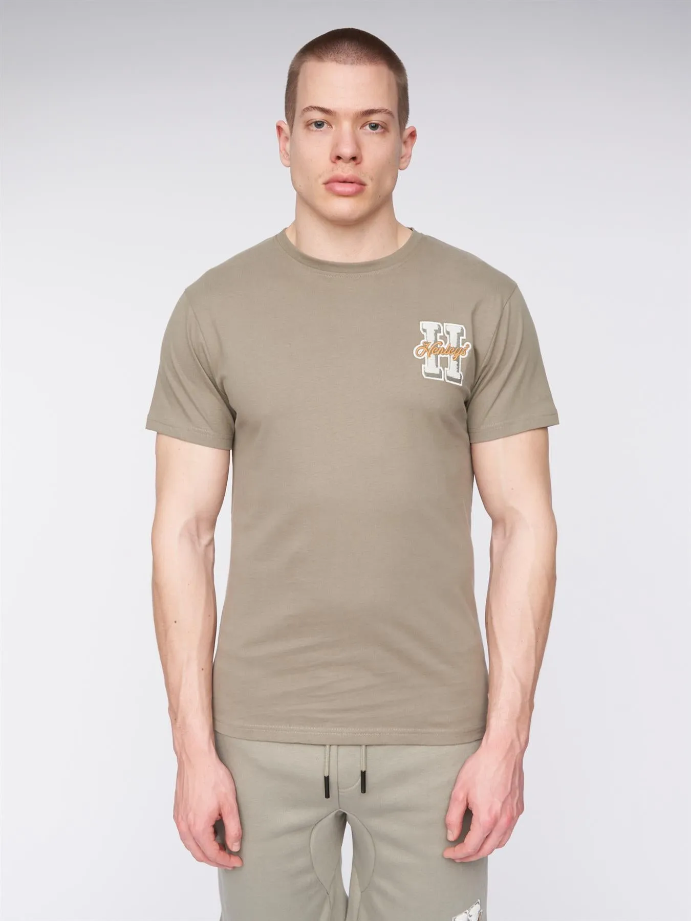 Aitchen T-Shirt Dusky Olive sold by Henleys