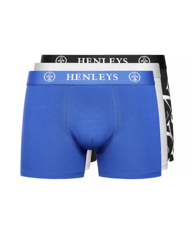Henline Boxers 3pk Assorted sold by Henleys