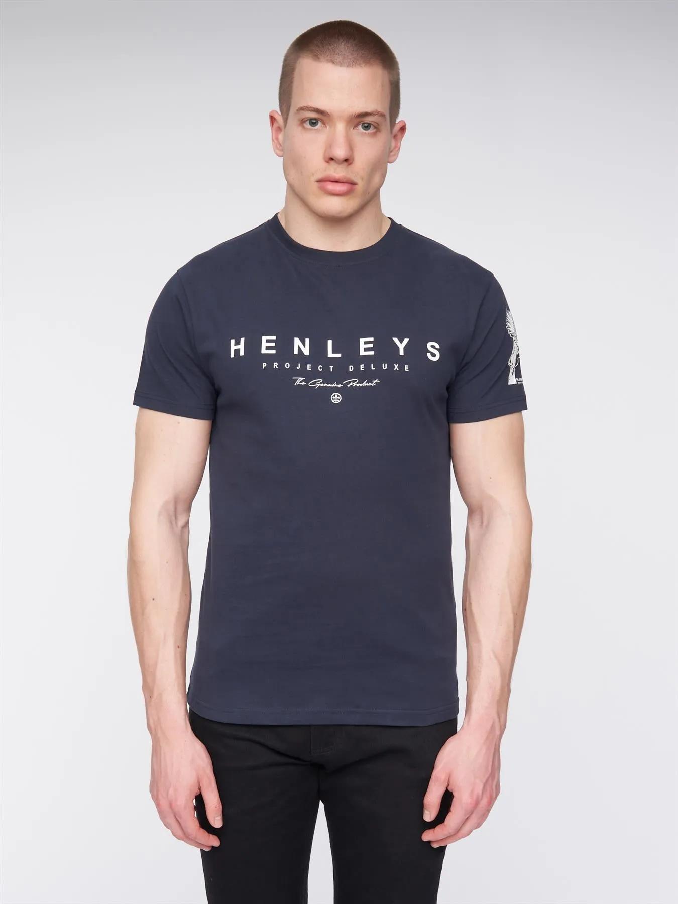 Hentyme T-Shirt Navy sold by Henleys