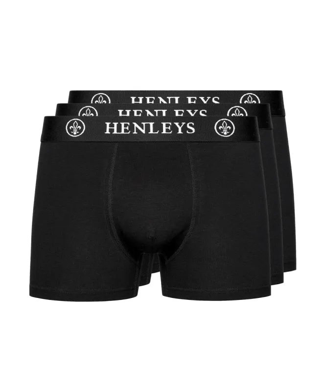 McBlacken Boxers 3pk Black sold by Henleys