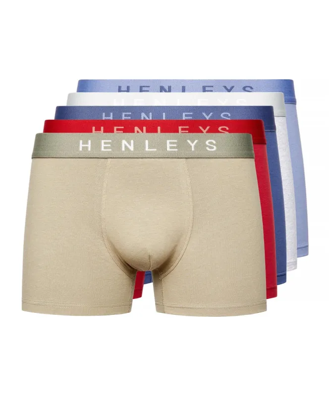 Motley Boxers 5pk Assorted sold by Henleys