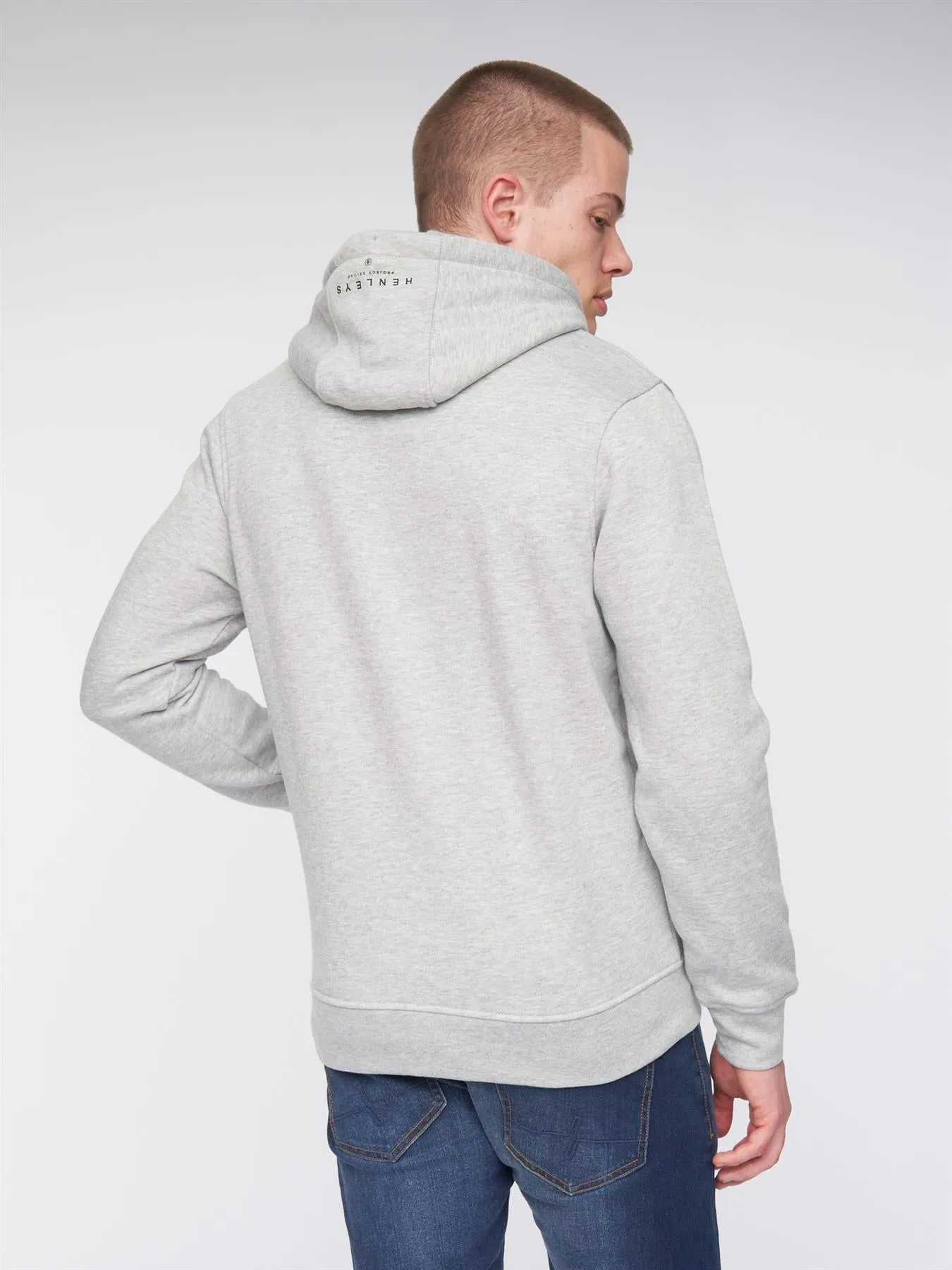 Hentyme Hoodie Grey Marl sold by Henleys product image thumbnail 4