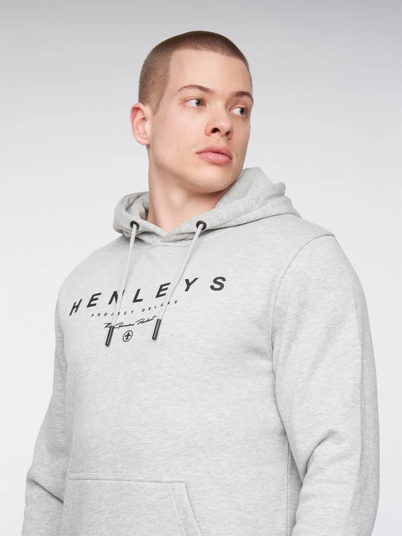 Hentyme Hoodie Grey Marl sold by Henleys product image thumbnail 5