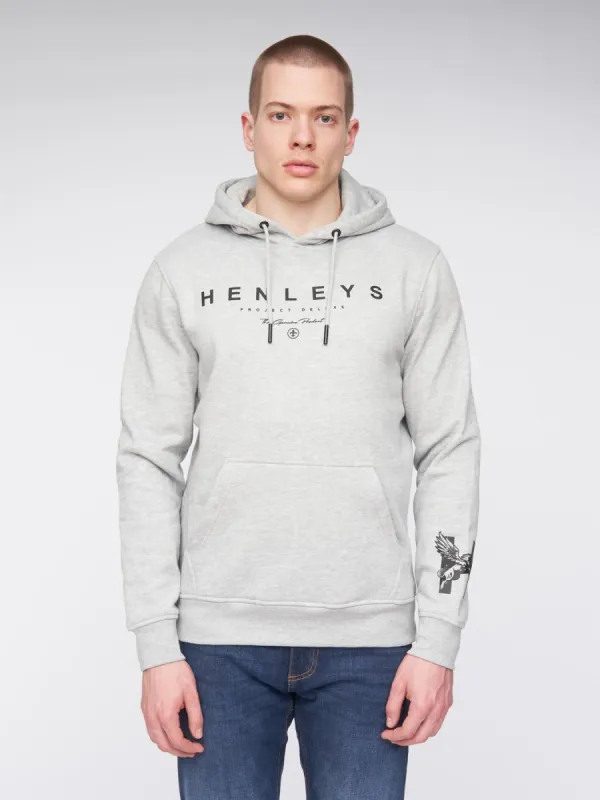 Hentyme Hoodie Grey Marl sold by Henleys