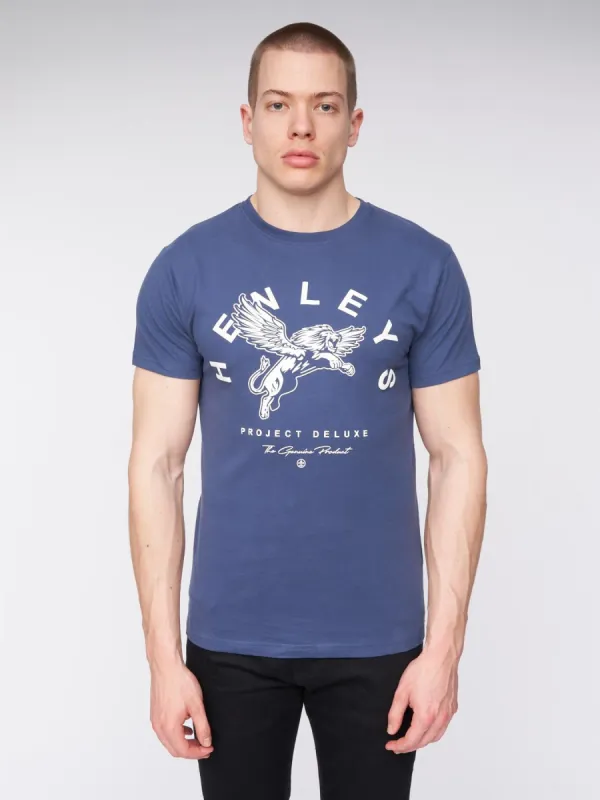 Colhen T-Shirt Deep Blue sold by Henleys