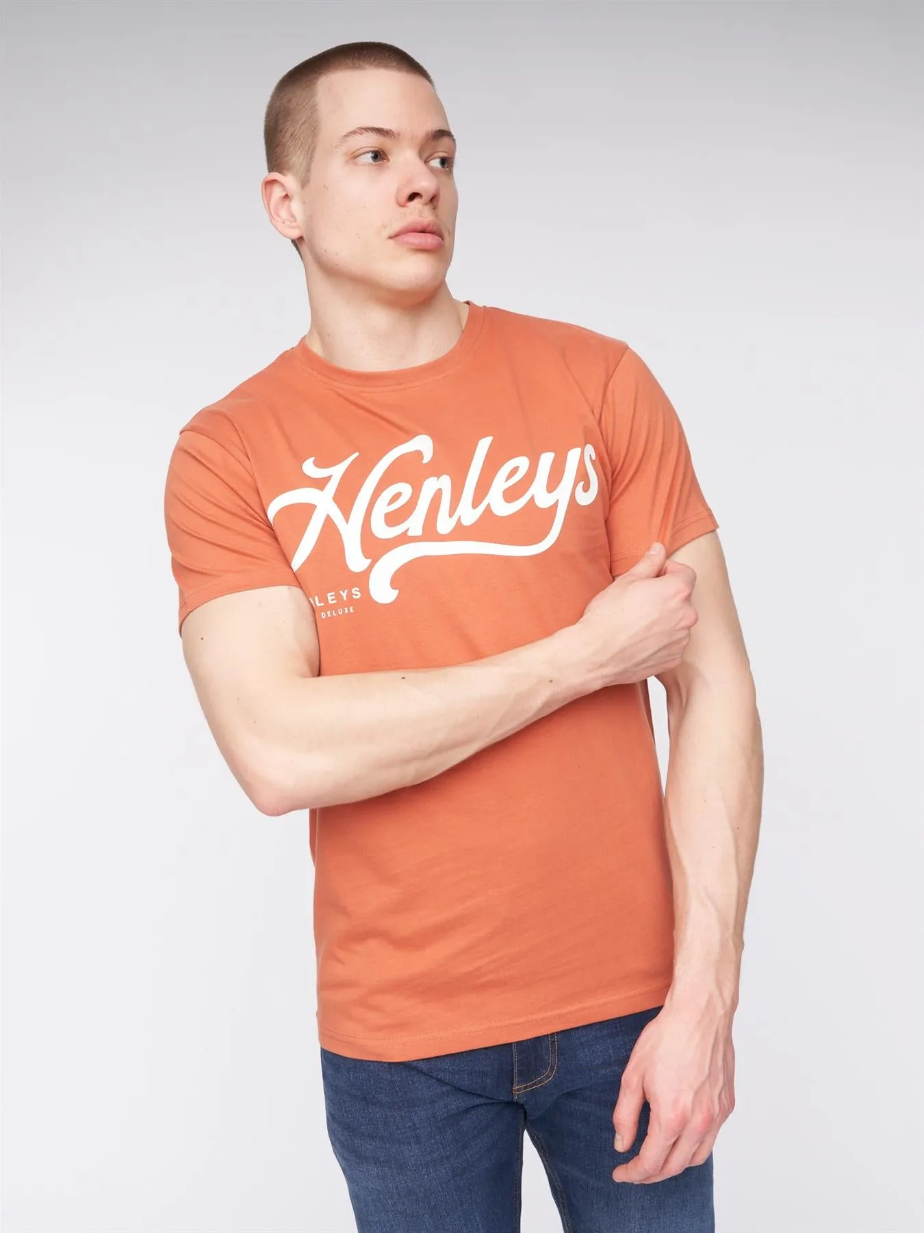 Scripthen T-Shirt Brick Red sold by Henleys product image thumbnail 3
