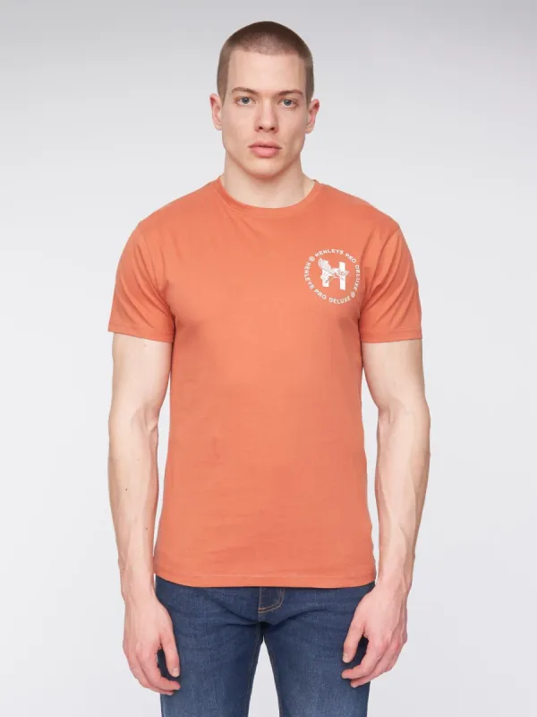 Metafone T-Shirt Brick Red sold by Henleys
