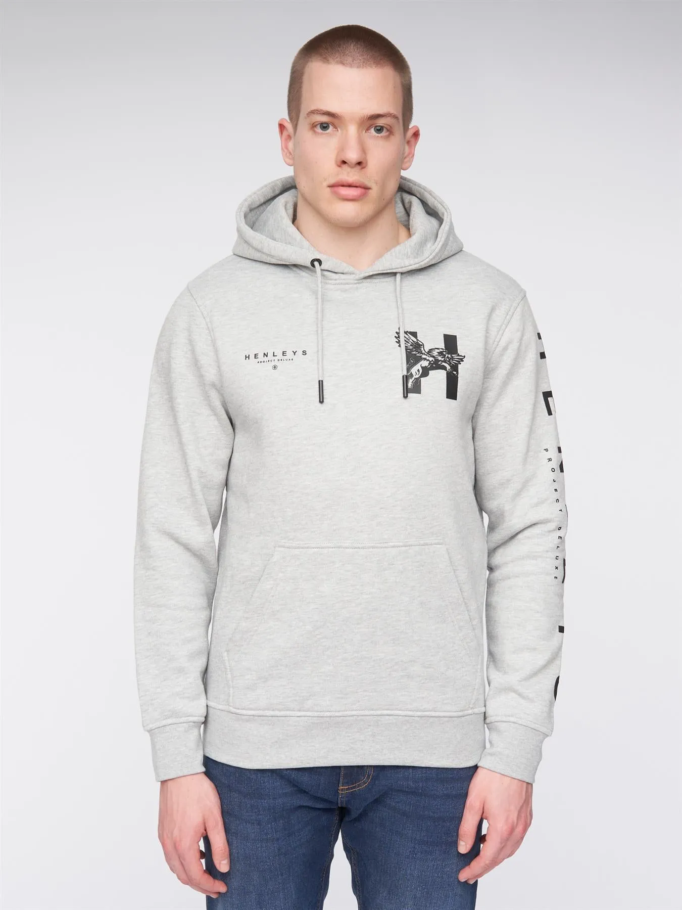 Kilhen Hoodie Grey Marl sold by Henleys