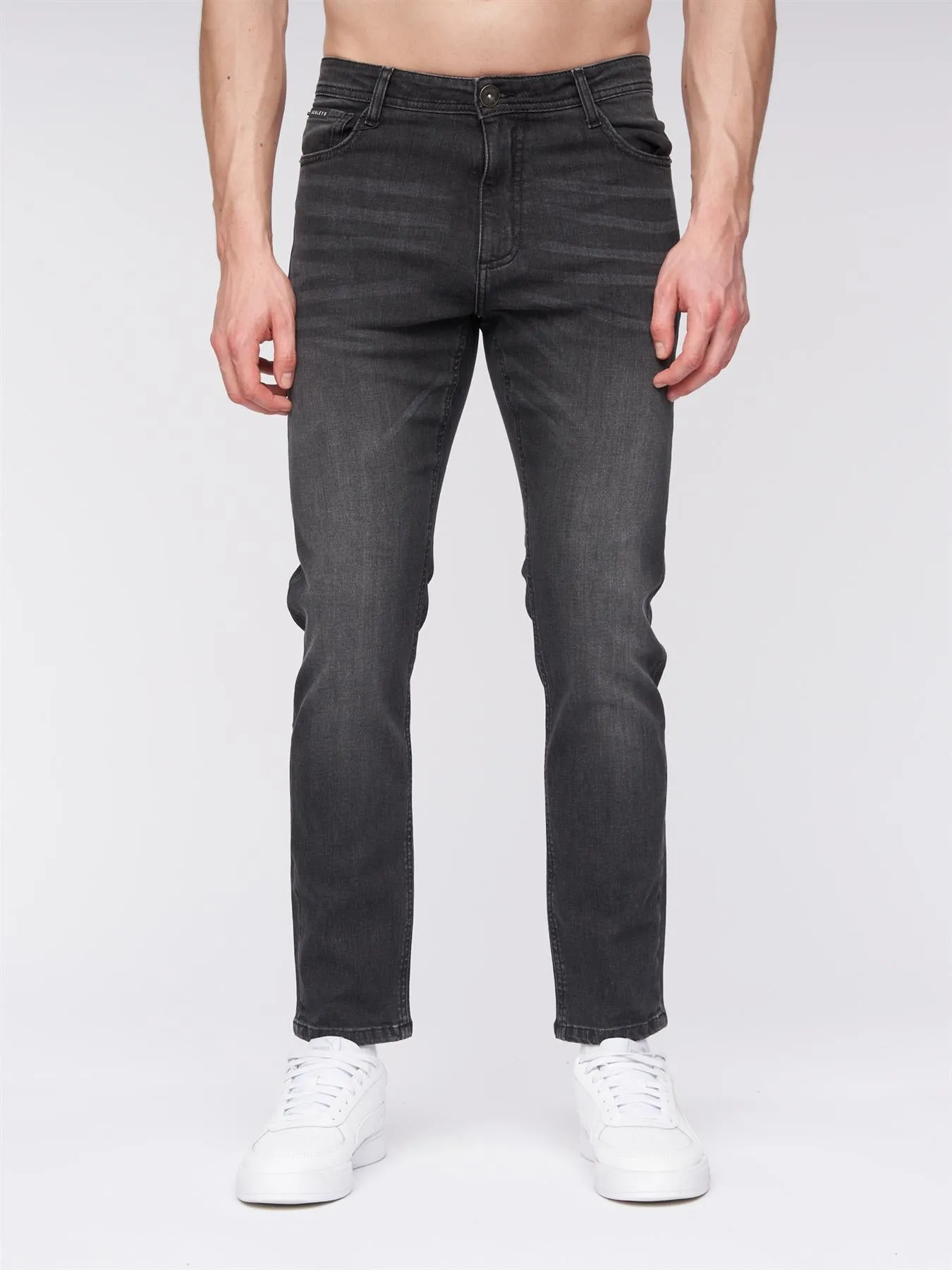 Craze Comfort Fit Jeans Charcoal sold by Henleys