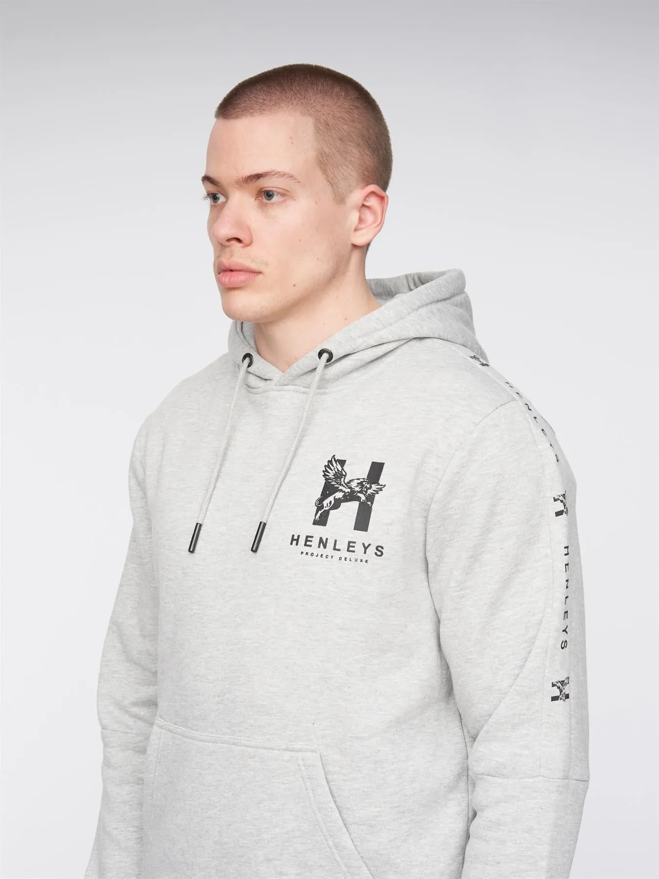 Tapehen Hoodie Grey Marl sold by Henleys product image thumbnail 5