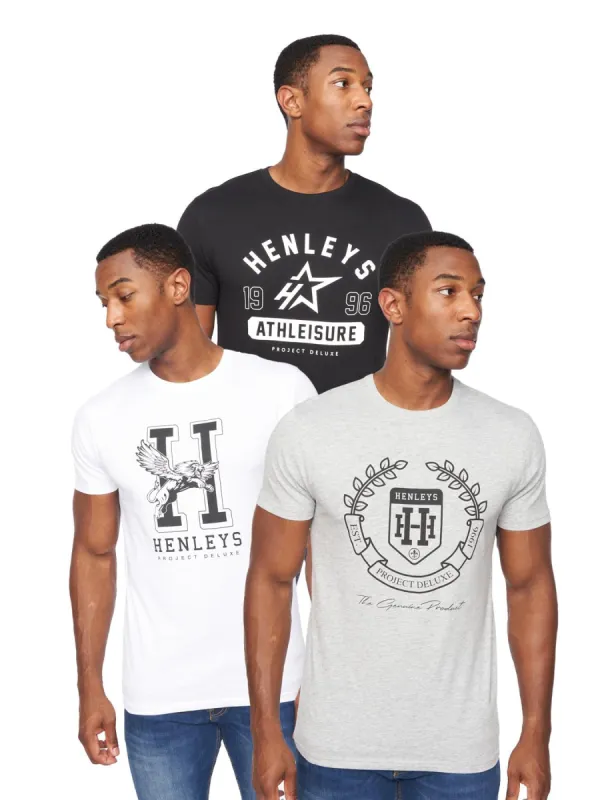 Upton T-Shirt 3pk Assorted sold by Henleys