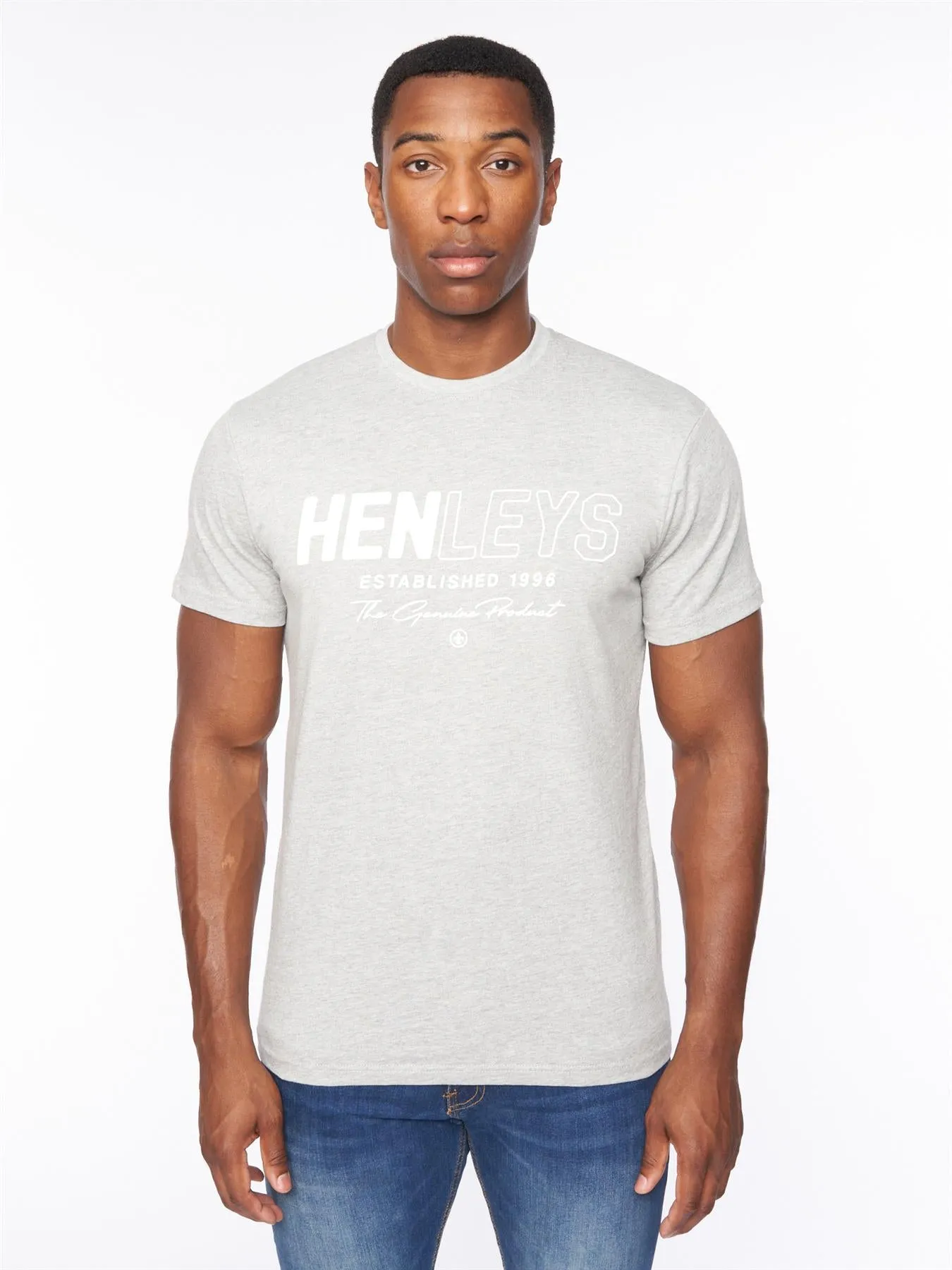 Melvern T-Shirt Grey Marl sold by Henleys