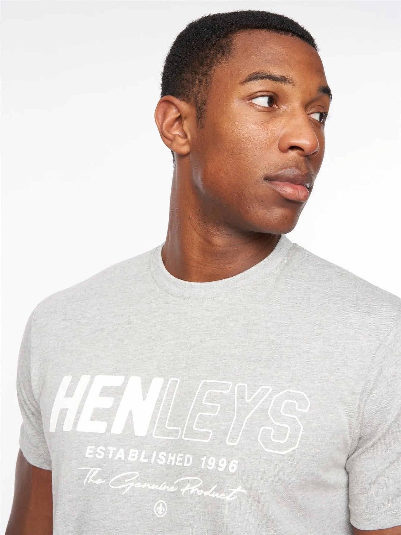 Melvern T-Shirt Grey Marl sold by Henleys product image thumbnail 4