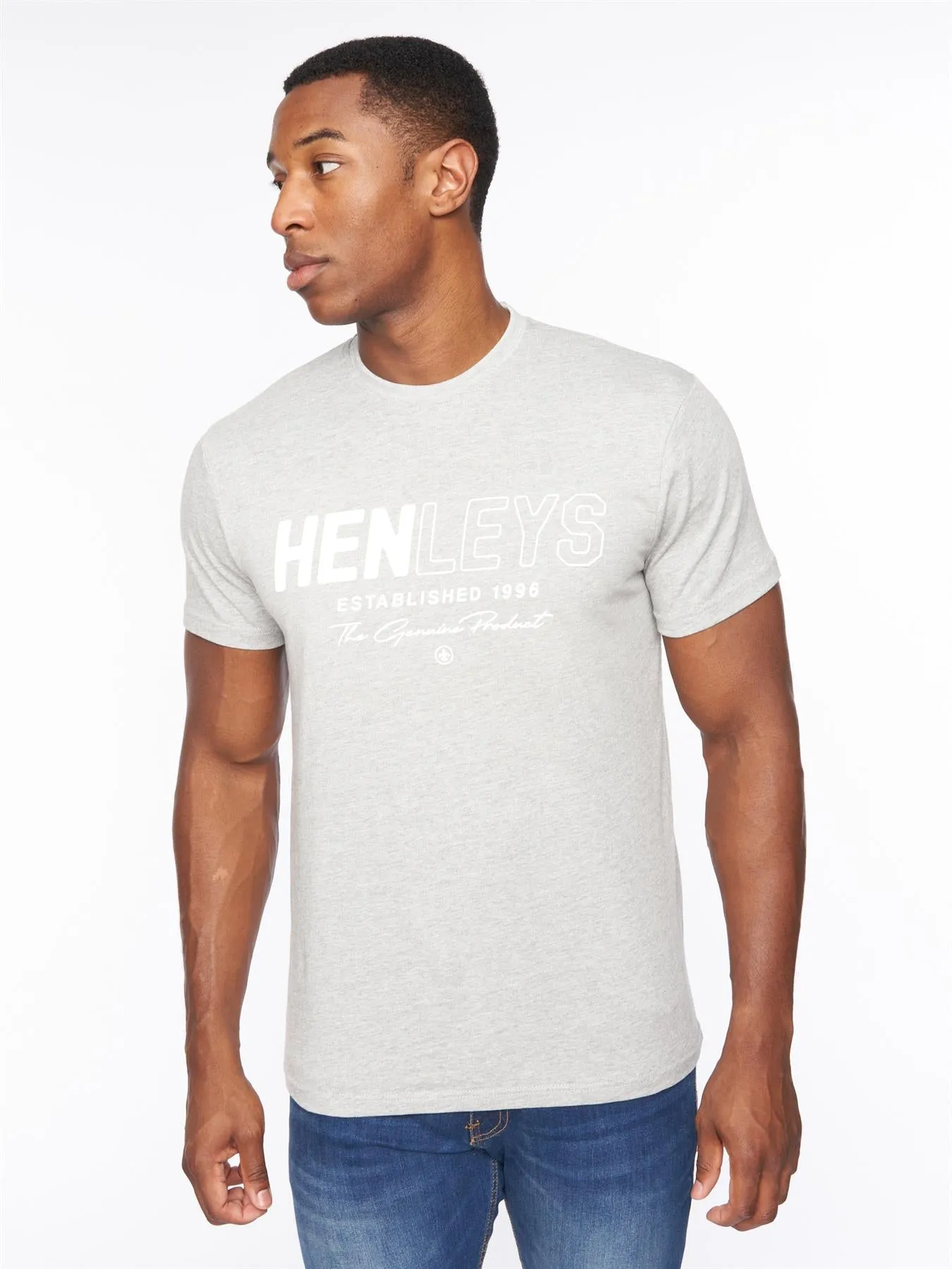 Melvern T-Shirt Grey Marl sold by Henleys product image thumbnail 2