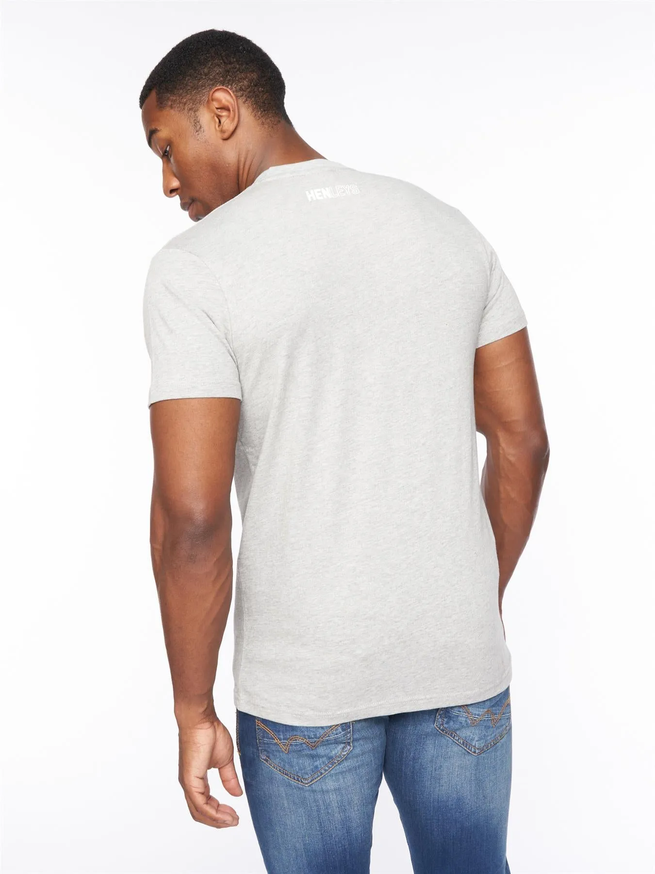 Melvern T-Shirt Grey Marl sold by Henleys product image thumbnail 3