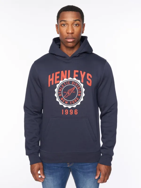 Tipton Hoodie Navy sold by Henleys