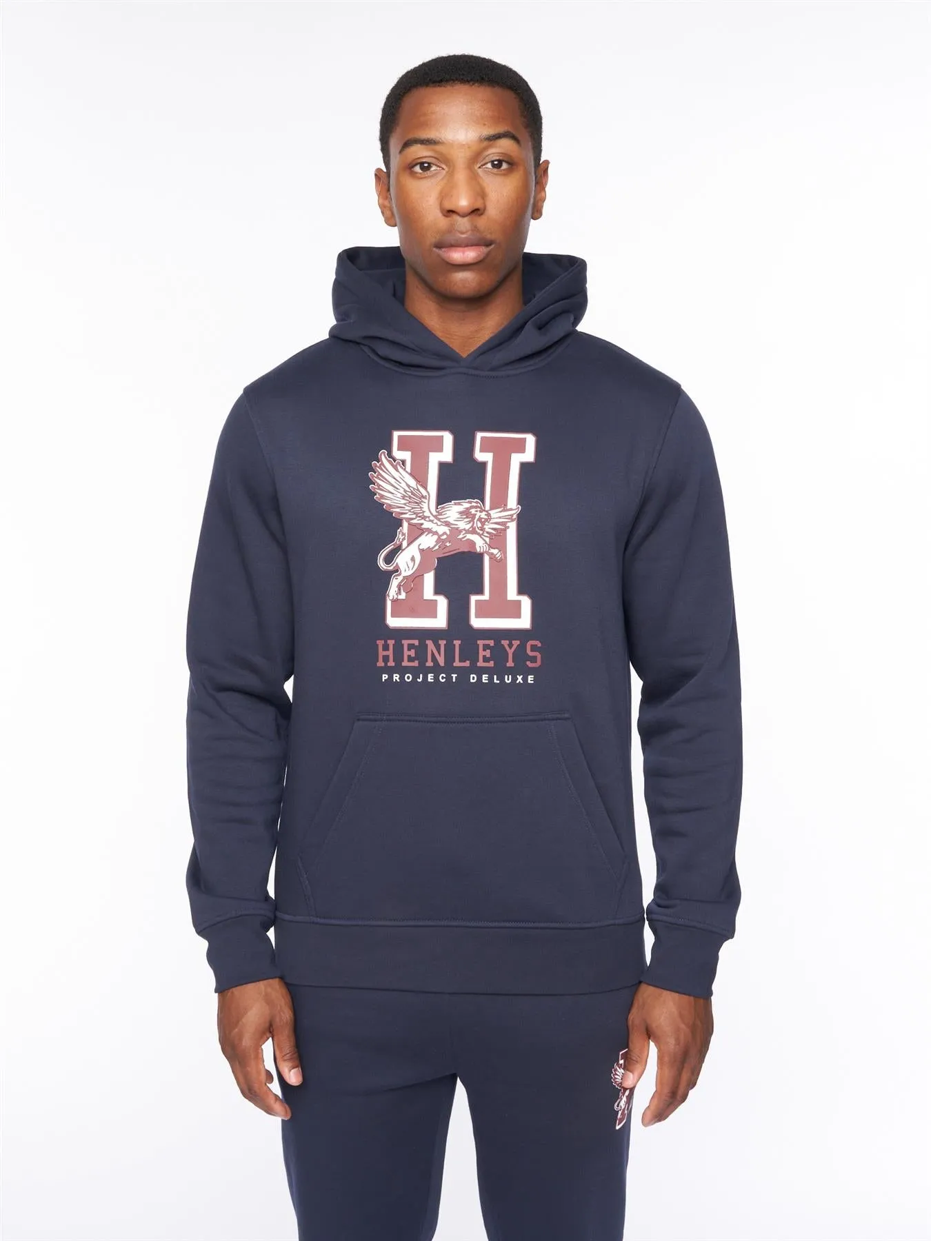 Belton Hoodie Navy sold by Henleys