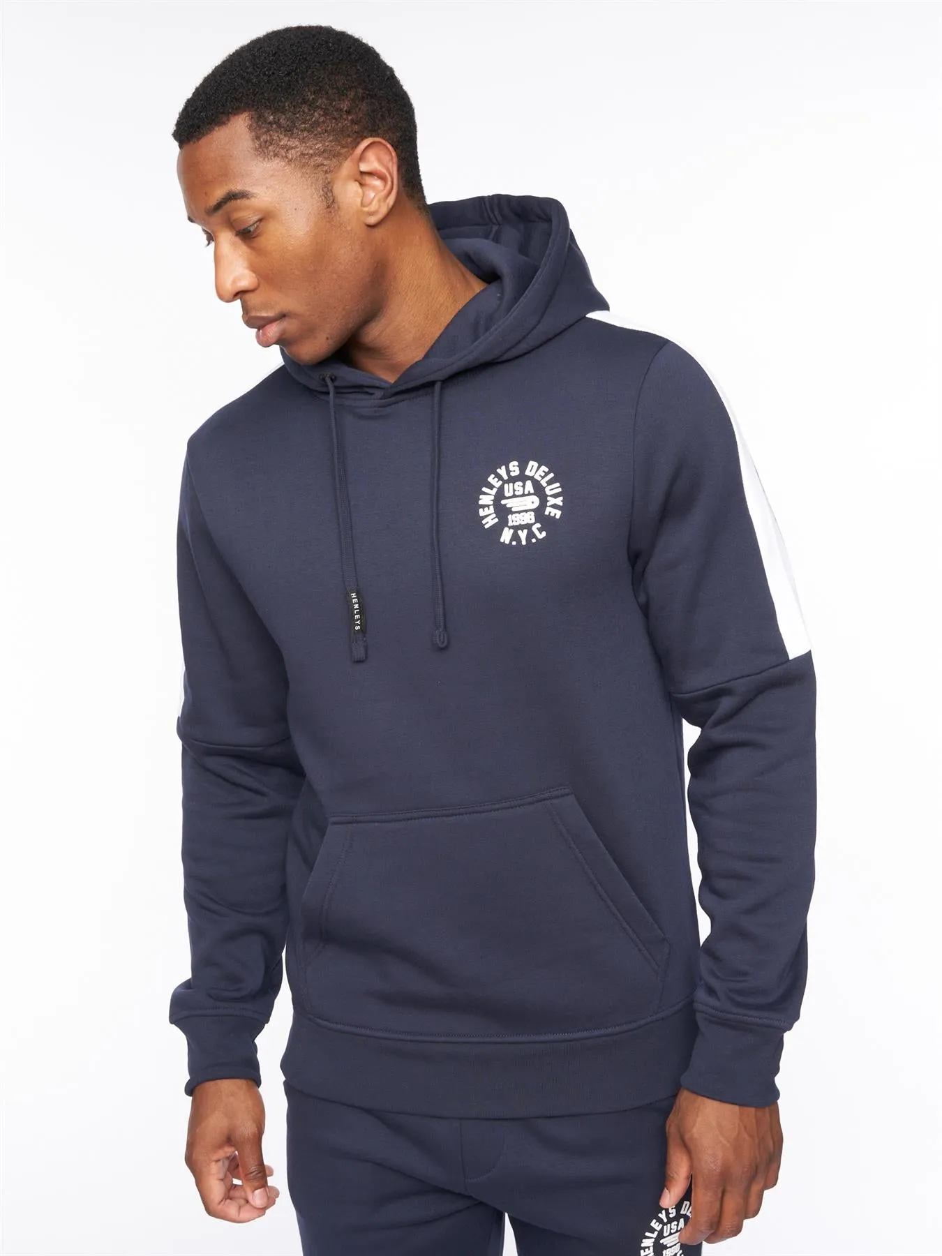 Calyer Hoodie Navy sold by Henleys