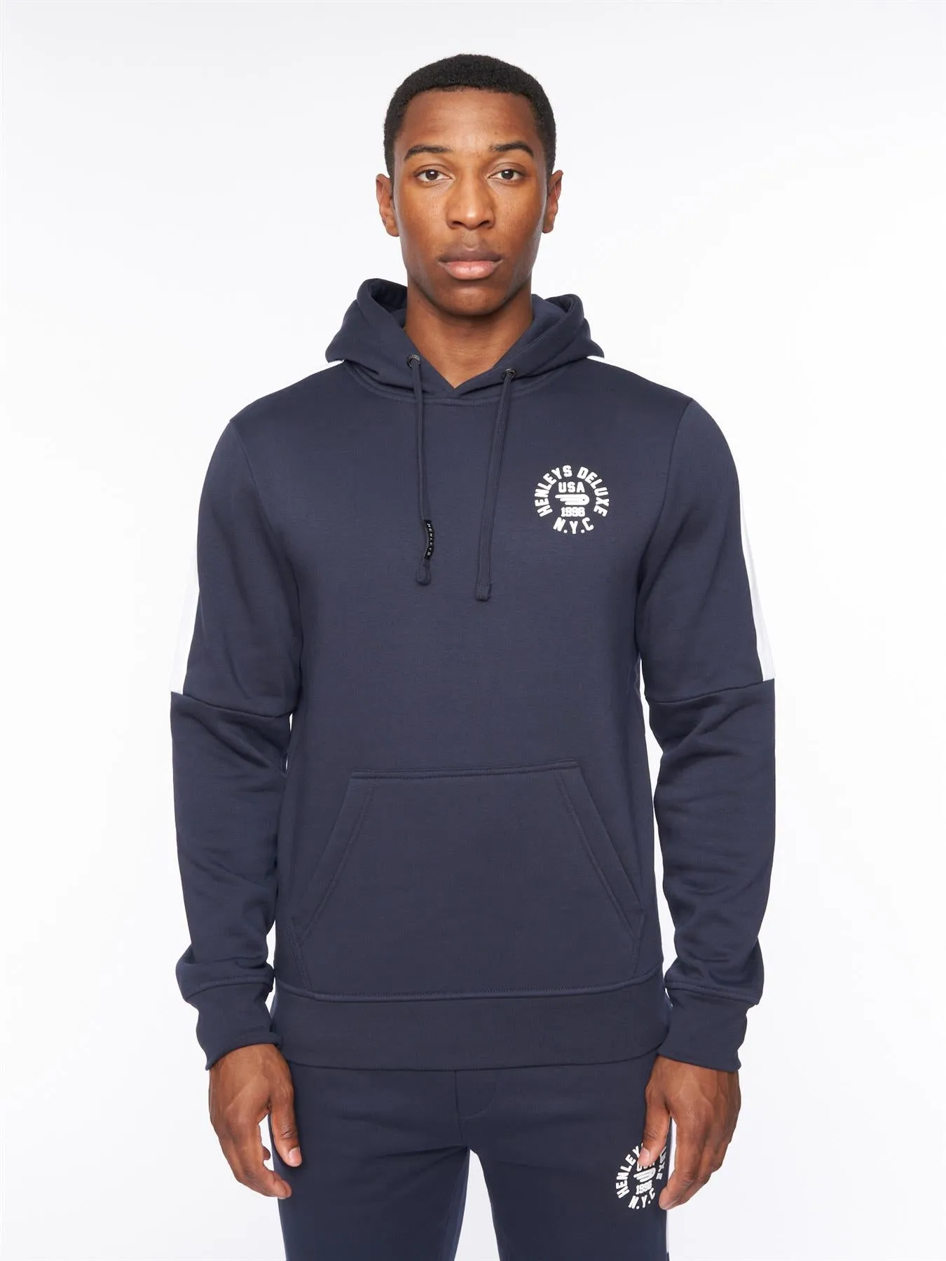 Calyer Hoodie Navy sold by Henleys product image thumbnail 2