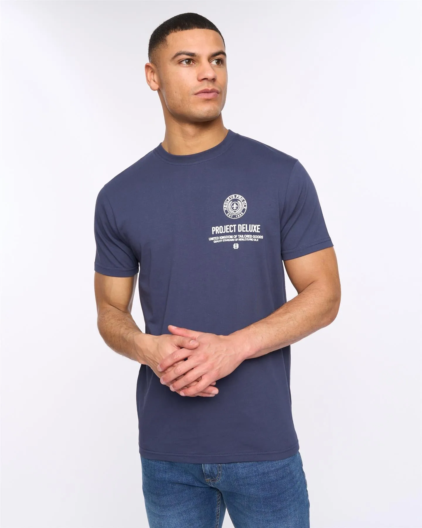 Henstamp T-Shirt Navy sold by Henleys product image thumbnail 3
