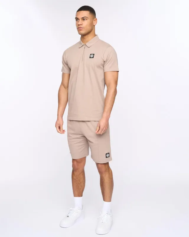 Henychill Polo/Shorts Set Taupe sold by Henleys