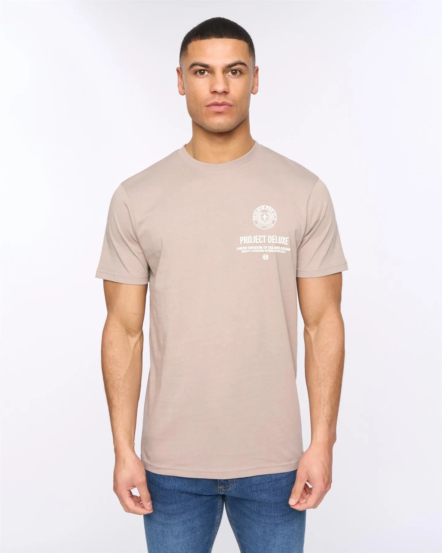 Henstamp T-Shirt Taupe sold by Henleys