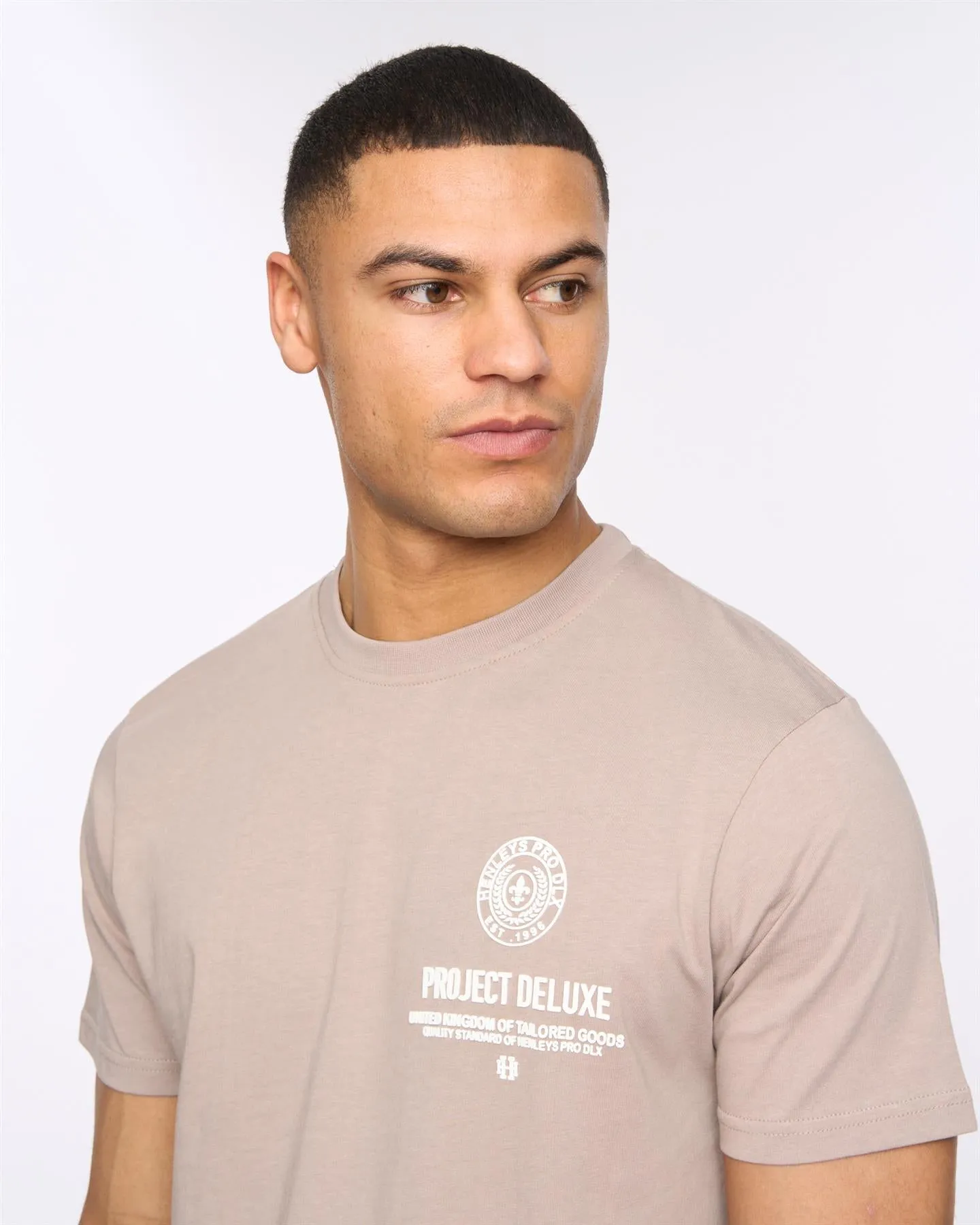 Henstamp T-Shirt Taupe sold by Henleys product image thumbnail 5