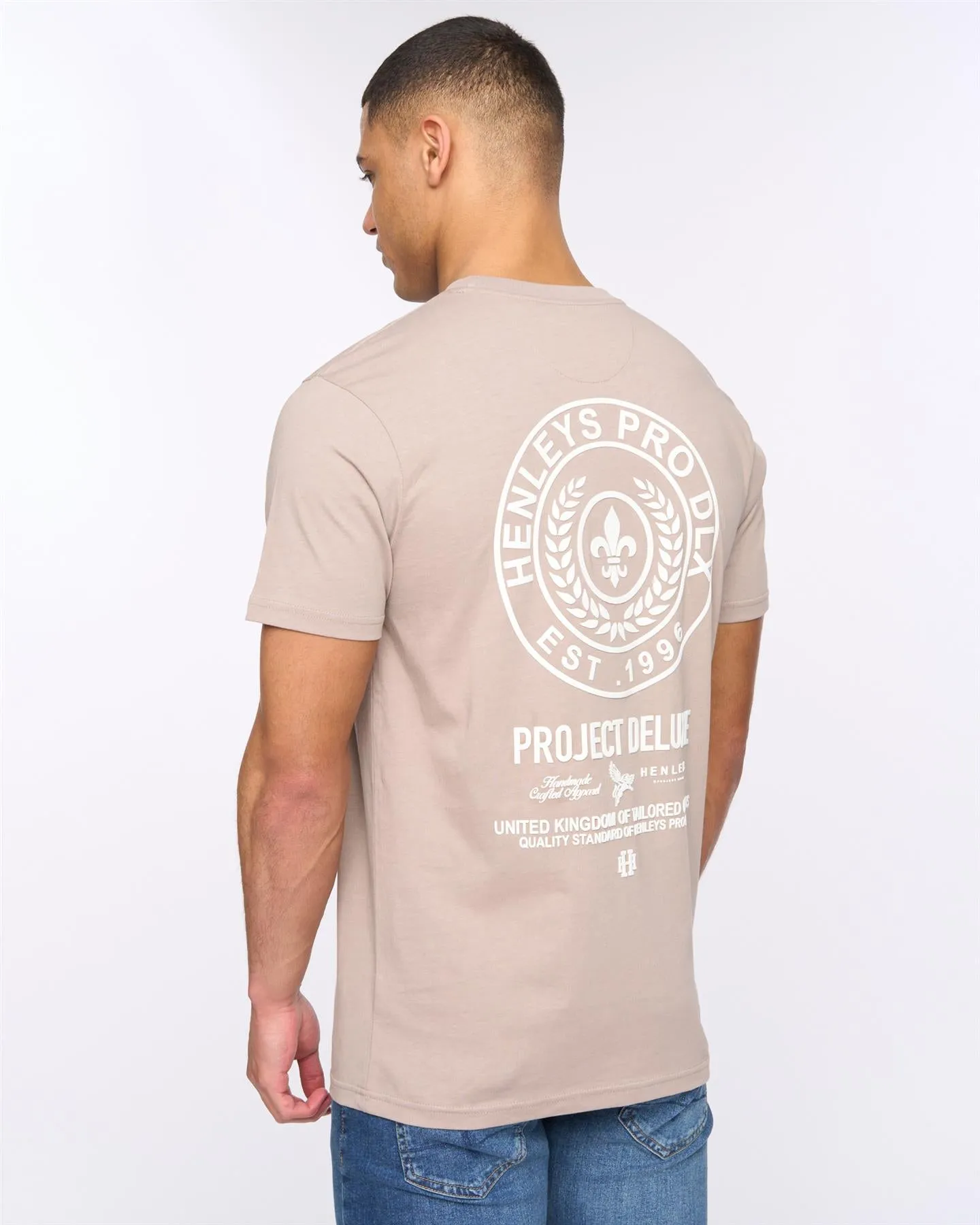 Henstamp T-Shirt Taupe sold by Henleys product image thumbnail 4