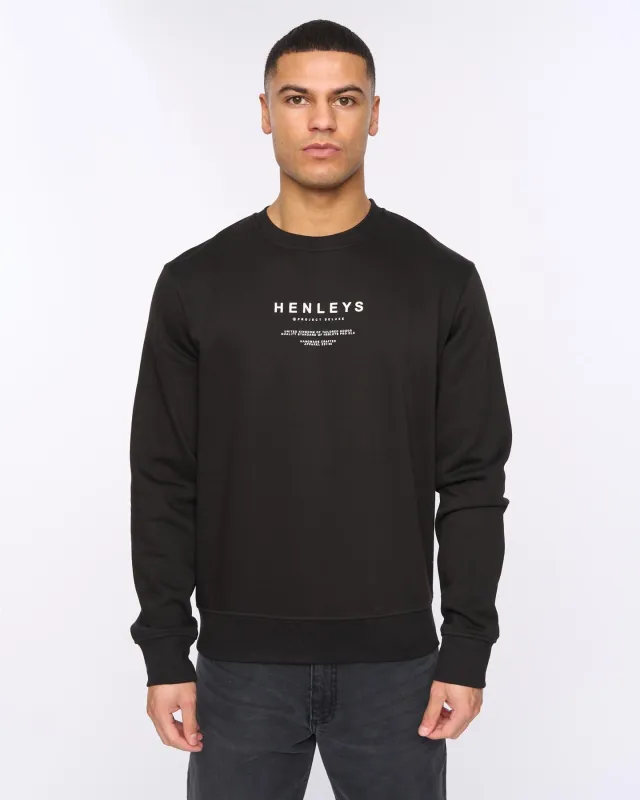 Henstack Crew Black sold by Henleys