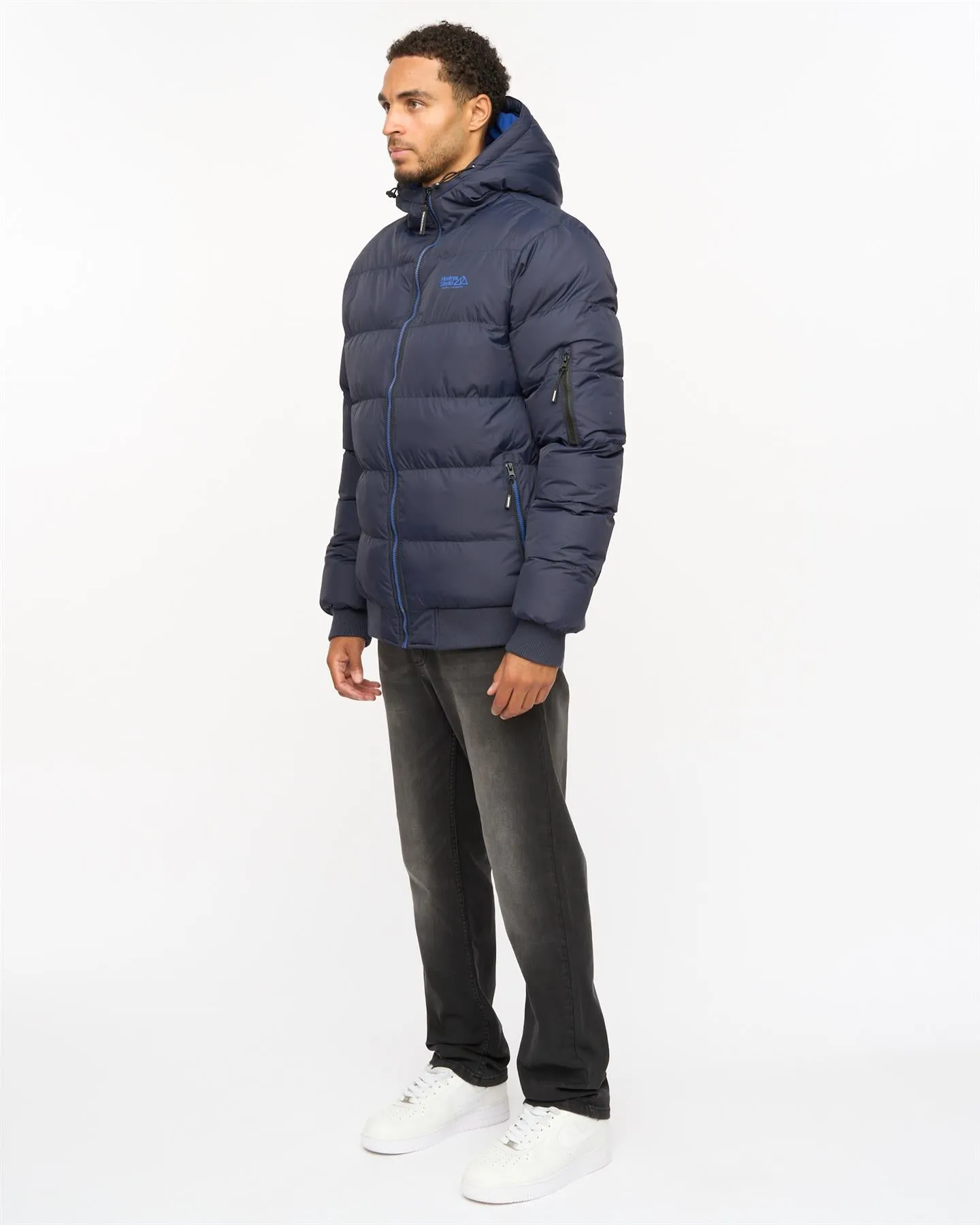 Thinker Puffer Bomber Jacket Navy sold by Henleys product image thumbnail 4