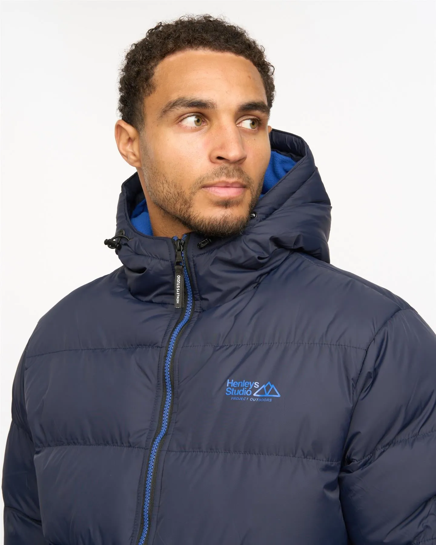 Thinker Puffer Bomber Jacket Navy sold by Henleys product image thumbnail 5