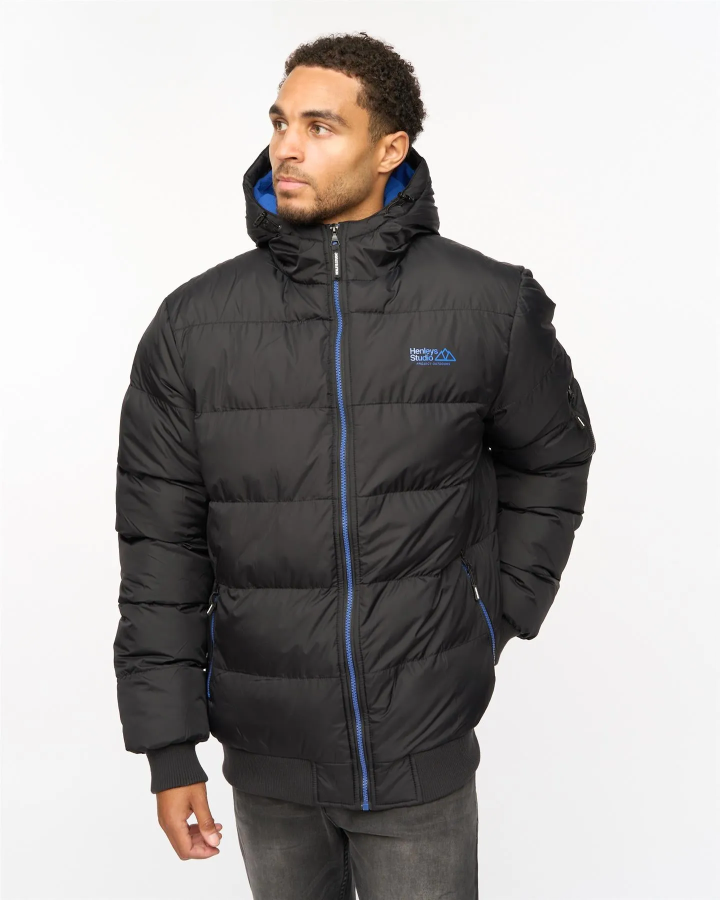 Thinker Puffer Bomber Jacket Black sold by Henleys product image thumbnail 2
