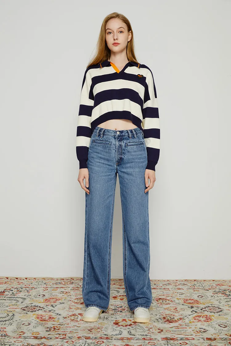 Coney Island Whitefish High Rise Wide Jeans HJ142 sold by Hey Joanie product image thumbnail 2