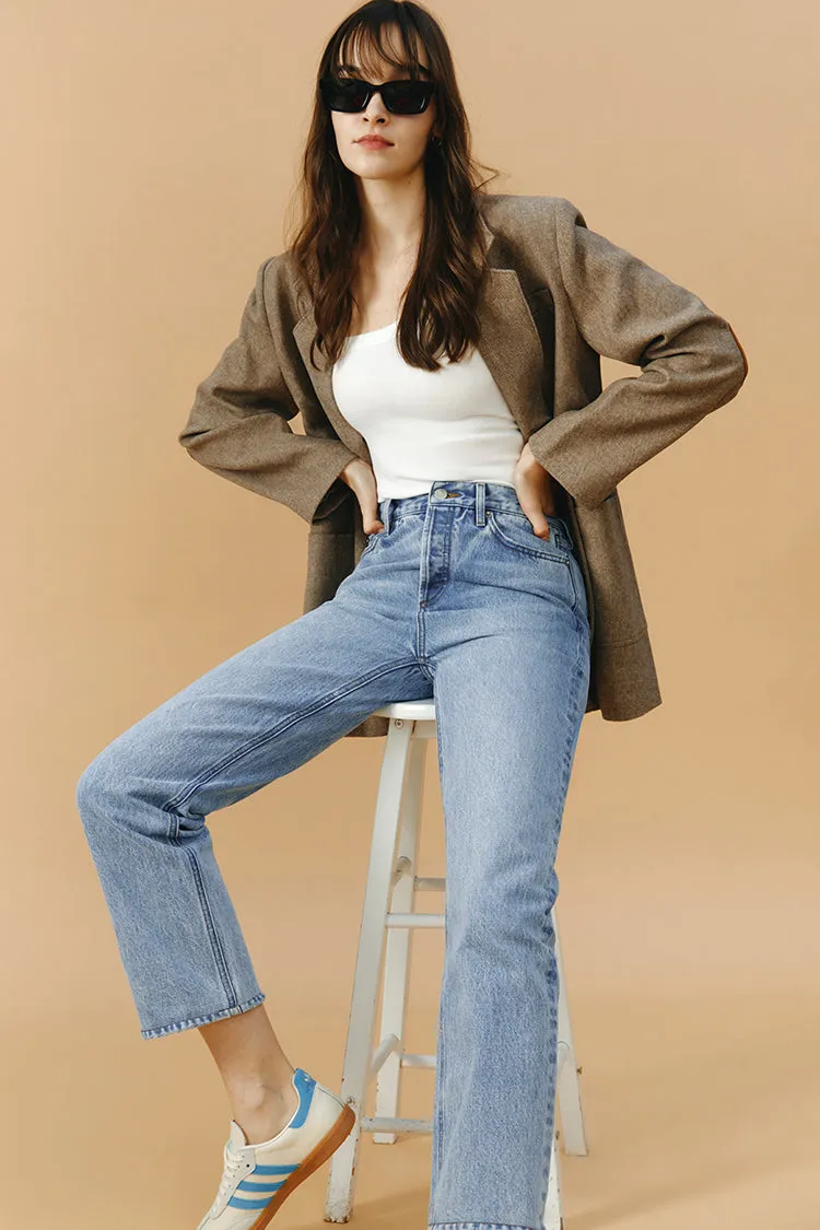Manhattan High Rise Straight Ankle Jeans HJ160 sold by Hey Joanie product image thumbnail 2