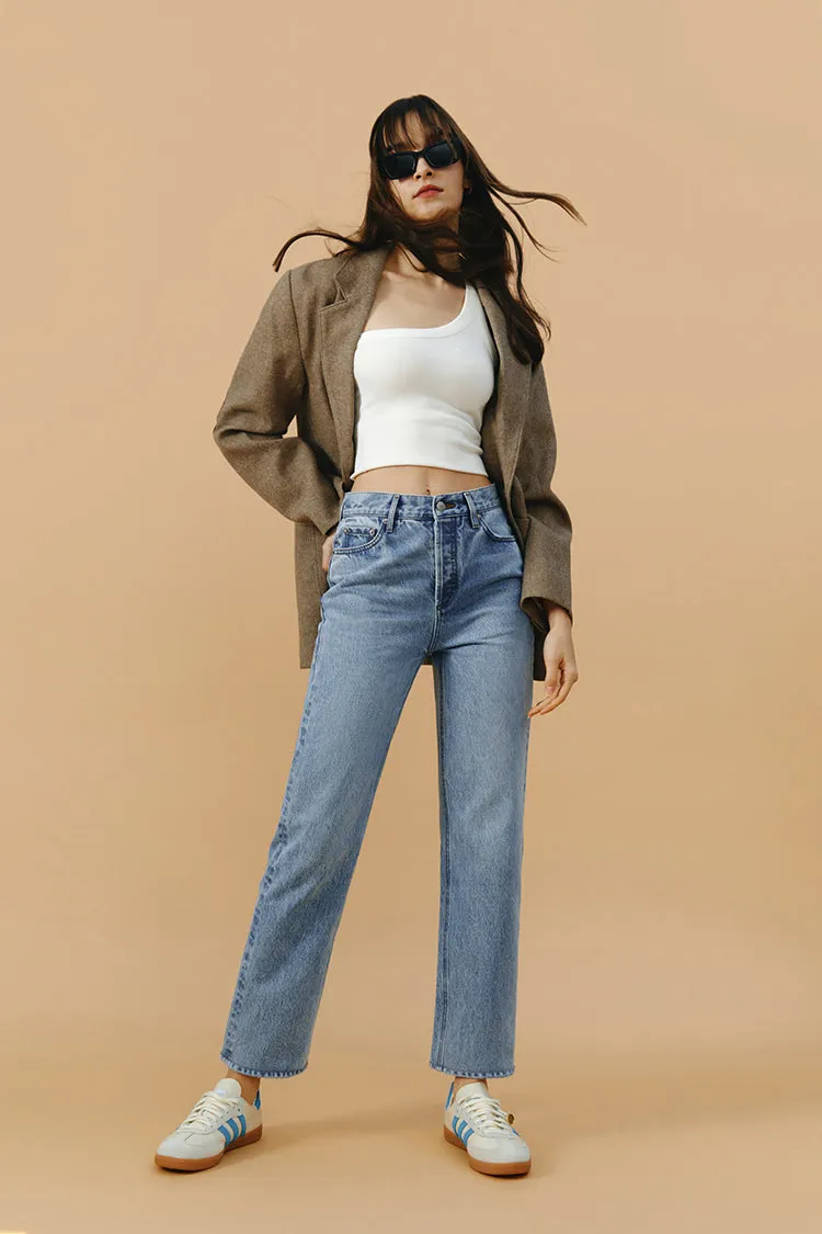 Manhattan High Rise Straight Ankle Jeans HJ160 sold by Hey Joanie product image thumbnail 3