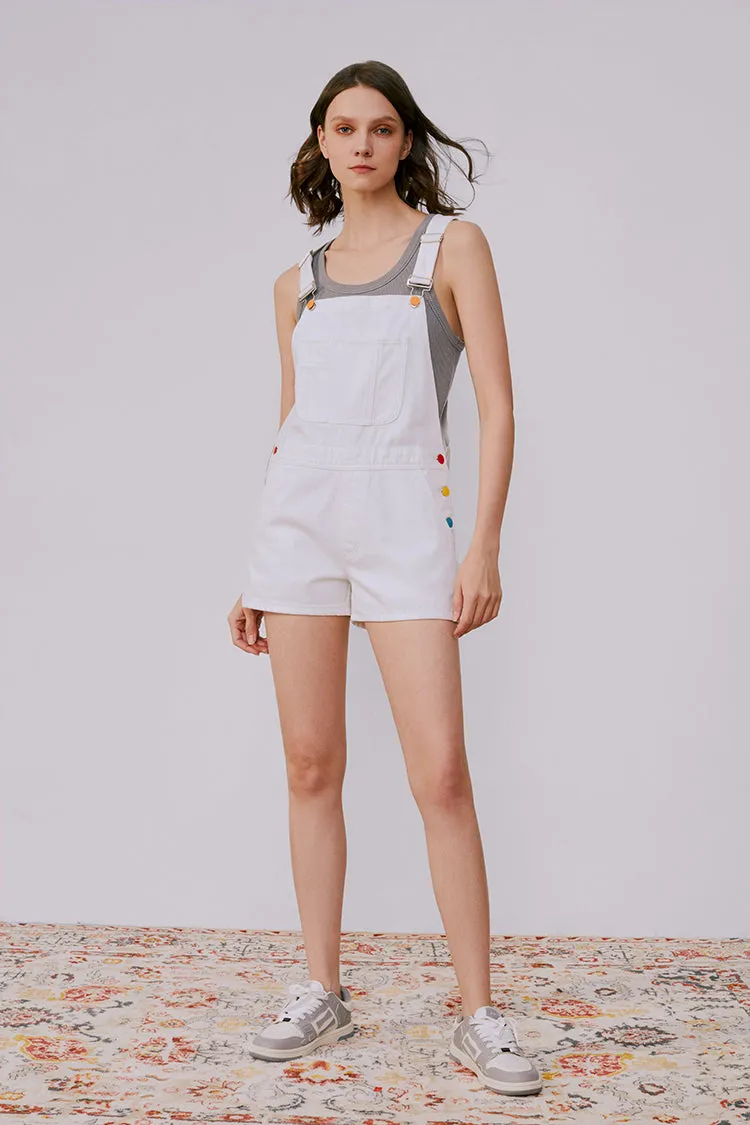 Rainbow Overall Shorts HJ109 sold by Hey Joanie