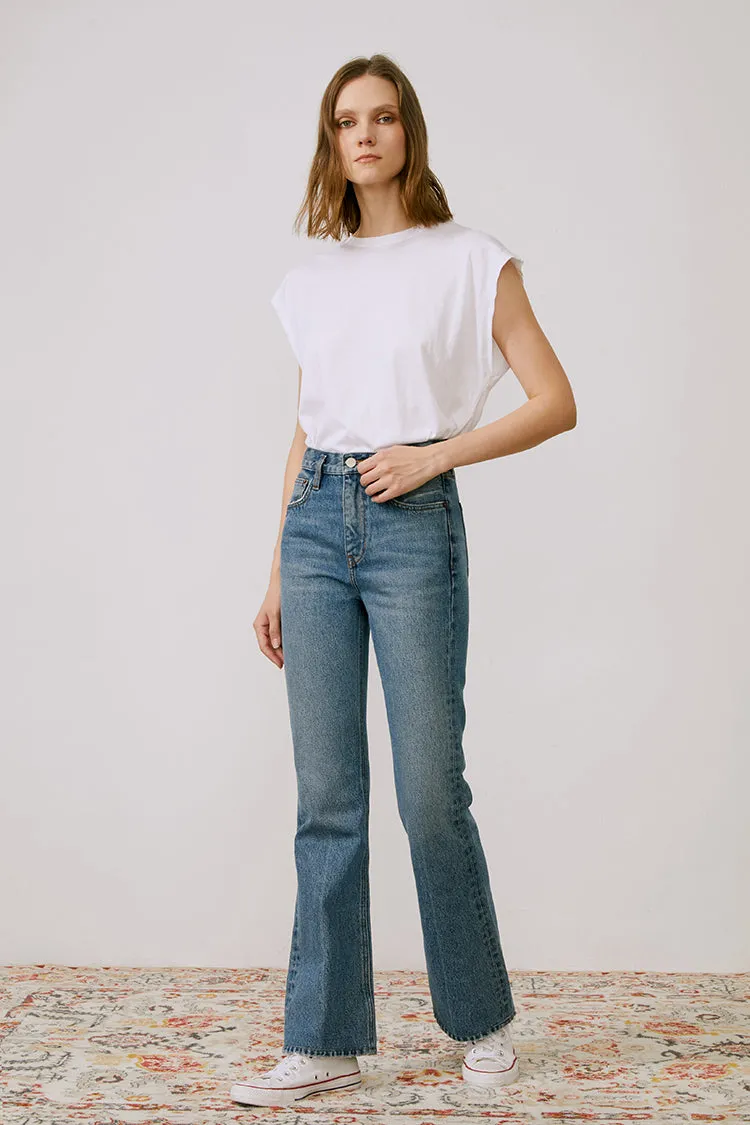 The French Song Mid Rise Bootcut Jeans sold by Hey Joanie product image thumbnail 4