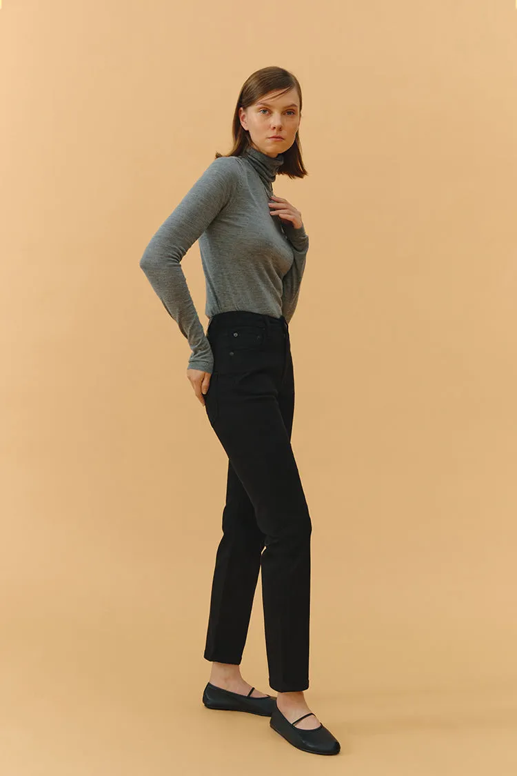Two Shots High Rise Straight Crop Jeans HJ013 sold by Hey Joanie product image thumbnail 4