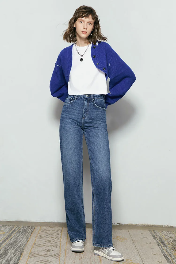 Coney Island Whitefish High Rise Wide Jeans HJ007 sold by Hey Joanie