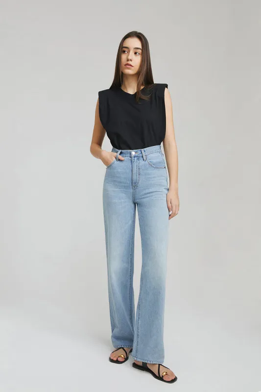 Coney Island Whitefish High Rise Wide Jeans HJ007 sold by Hey Joanie