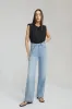 Coney Island Whitefish High Rise Wide Jeans HJ007 sold by Hey Joanie