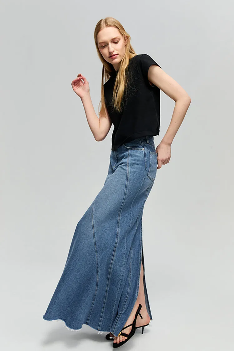 Ocean Wave Denim Skirt HJ821 sold by Hey Joanie product image thumbnail 4
