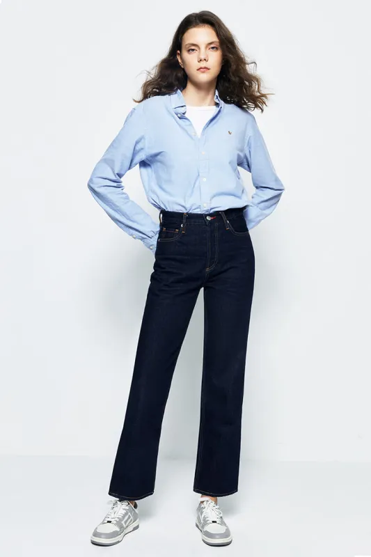 Manhattan High Rise Straight Ankle Jeans HJ160 sold by Hey Joanie