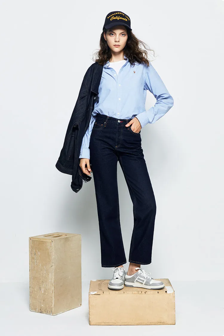 Manhattan High Rise Straight Ankle Jeans HJ160 sold by Hey Joanie product image thumbnail 3