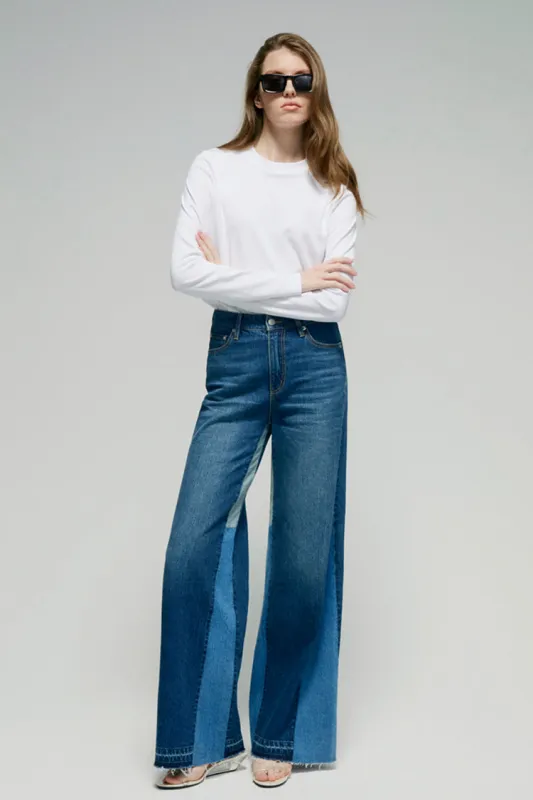Shadow Split Wideleg Jeans HJ056 sold by Hey Joanie