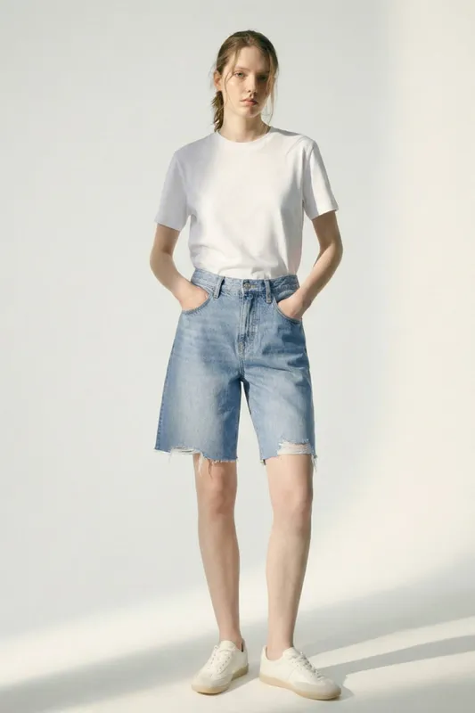 Coastal Breeze 90's Bermuda Shorts HJ807 made by Hey Joanie