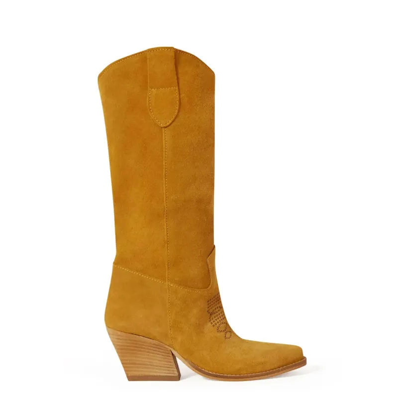 Noa Gold Texan Boots sold by Kali Shoes