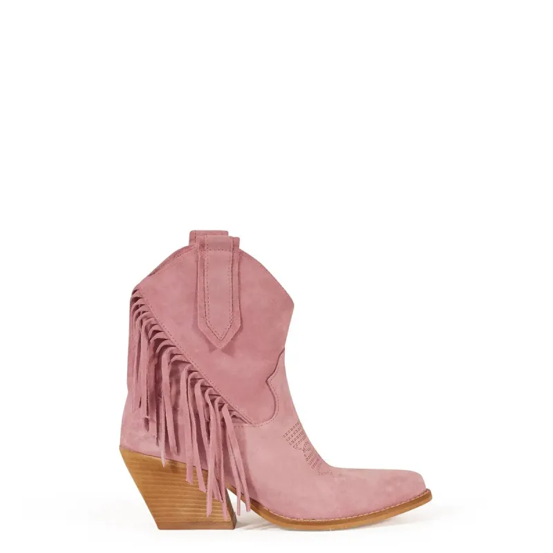 Audrey Pink Texan Boots sold by Kali Shoes