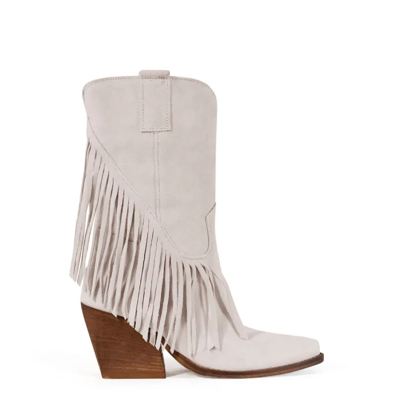 Dakota White Texan boots sold by Kali Shoes